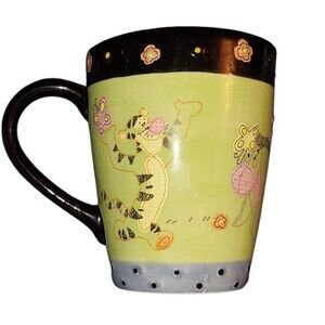 Disney Store Coffee Cup Hot Chocolate Mug Tigger Eeyore Raised Accents